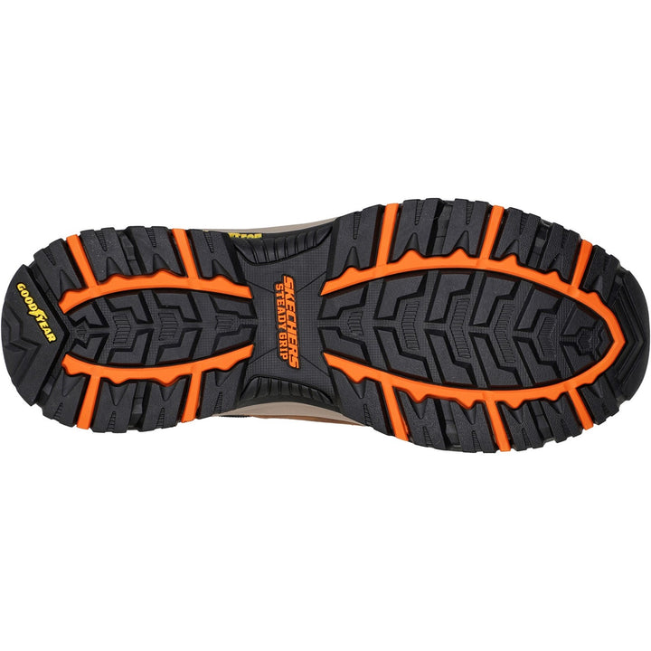 Men's Wide Fit Skechers Relaxed Fit 204630 Arch Fit Dawson Argosa Good Year Walking Trainers - Dark Brown in Dark Brown - Image 1