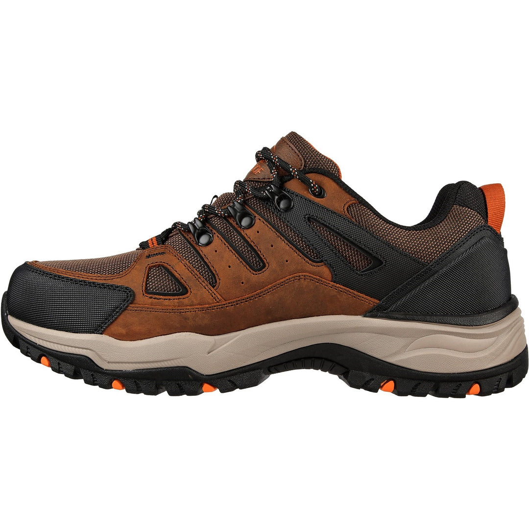 Men's Wide Fit Skechers Relaxed Fit 204630 Arch Fit Dawson Argosa Good Year Walking Trainers - Dark Brown in Dark Brown - Image 4