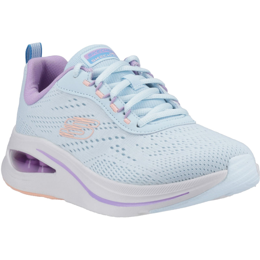 Women's Wide Fit Skechers 150131 Skech Air Meta - Aired Out Trainers in Charcoal/Multi - Image 14