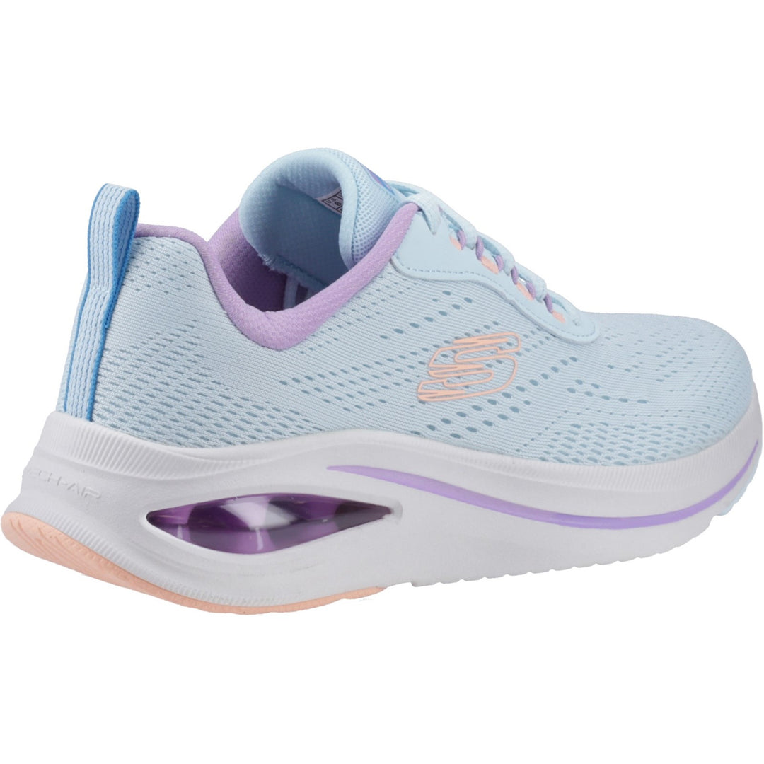 Women's Wide Fit Skechers 150131 Skech Air Meta - Aired Out Trainers in Charcoal/Multi - Image 15