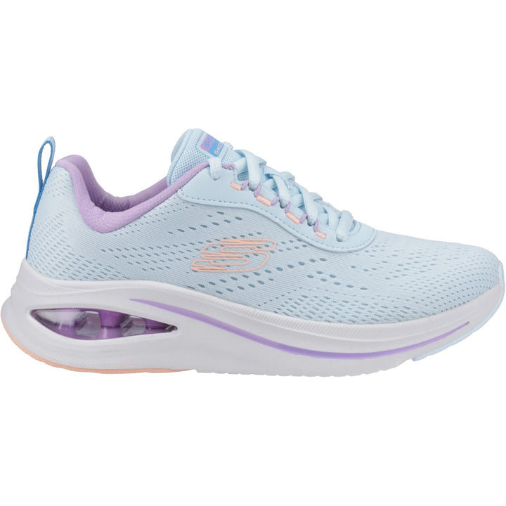 Women's Wide Fit Skechers 150131 Skech Air Meta - Aired Out Trainers in Charcoal/Multi - Image 1
