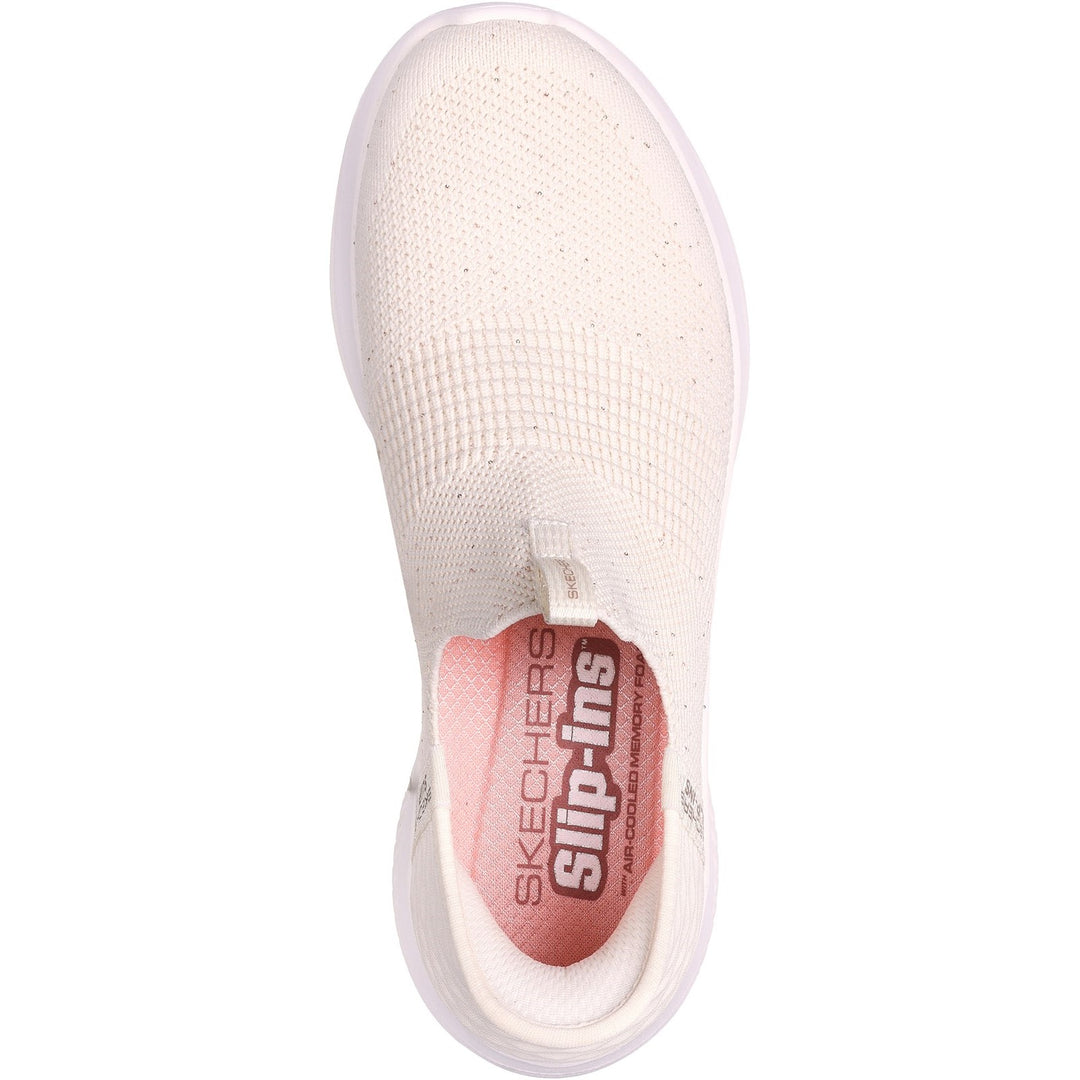 Women's Wide Fit Skechers 149594 Slip-ins Ultra Flex 3.0 Trainers -  Black/Rose Gold in Black/Rose Gold - Image 10