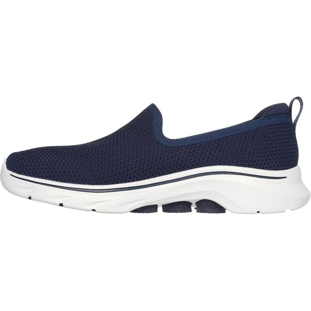 Women's Wide Fit Skechers 125218 Go Walk 7 Ivy Trainers in Black - Image 9