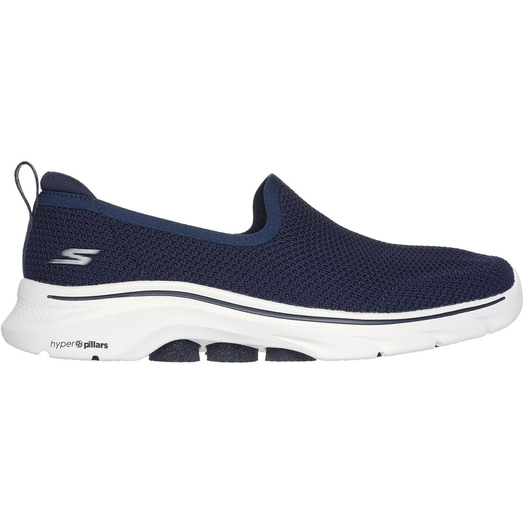 Women's Wide Fit Skechers 125218 Go Walk 7 Ivy Trainers in Black - Image 7