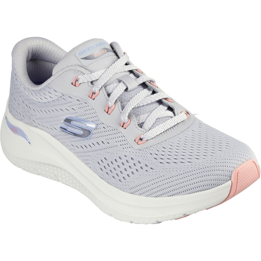 Womens Wide Fit Skechers 150051 2.0 Arch Fit Big League Trainers in Black/Black - Image 28