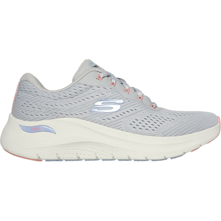 Womens Wide Fit Skechers 150051 2.0 Arch Fit Big League Trainers in Black/Black - Image 1