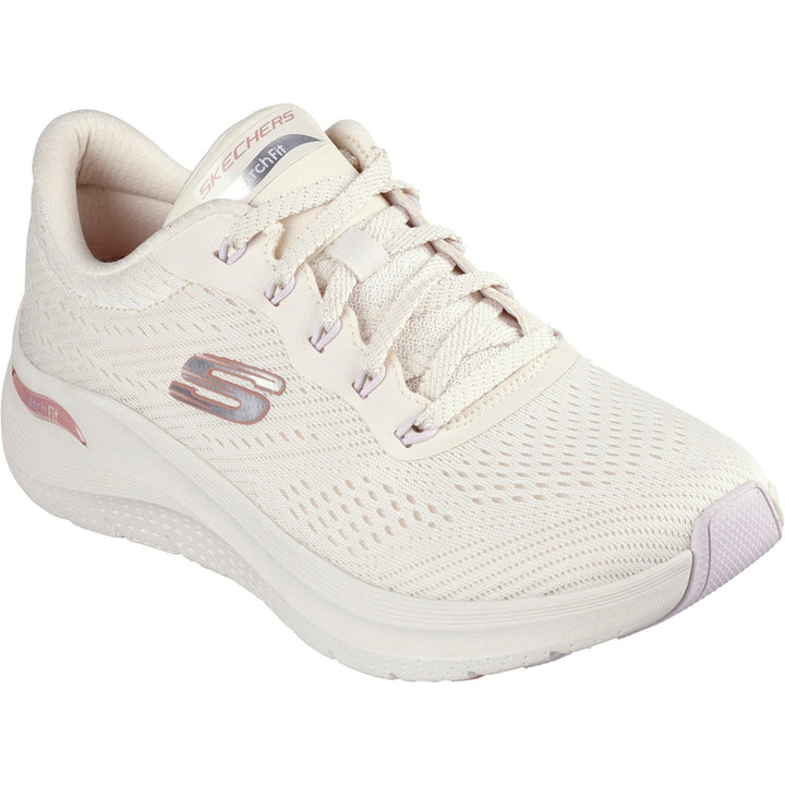 Womens Wide Fit Skechers 150051 2.0 Arch Fit Big League Trainers in Black/Black - Image 1