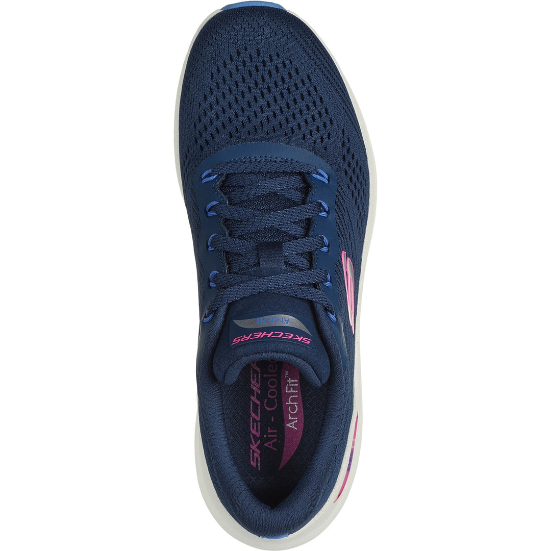 Womens Wide Fit Skechers 150051 2.0 Arch Fit Big League Trainers in Black/Black - Image 15
