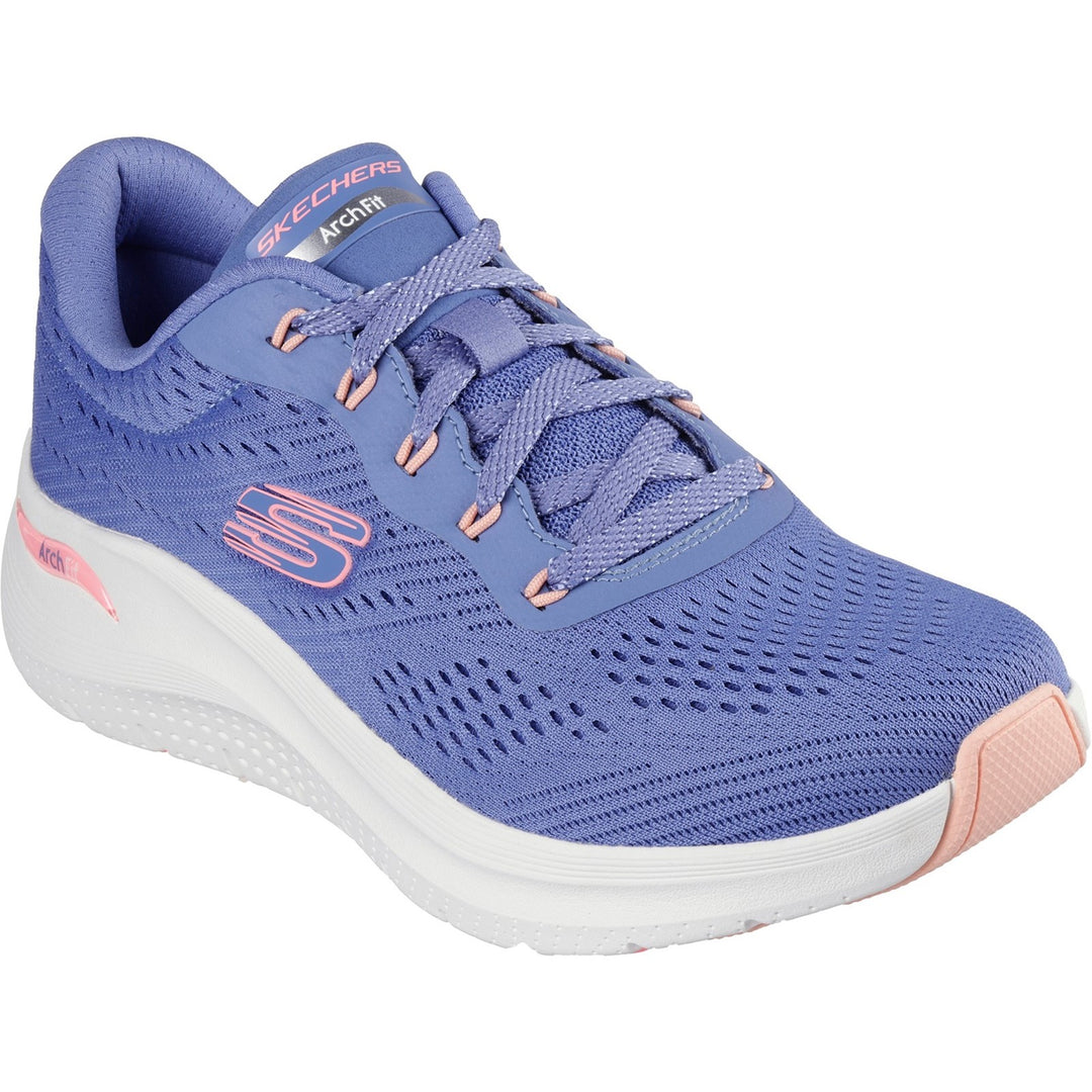 Womens Wide Fit Skechers 150051 2.0 Arch Fit Big League Trainers in Black/Black - Image 23