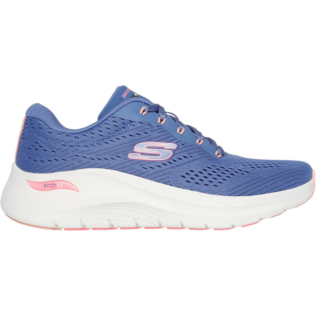 Womens Wide Fit Skechers 150051 2.0 Arch Fit Big League Trainers in Black/Black - Image 21