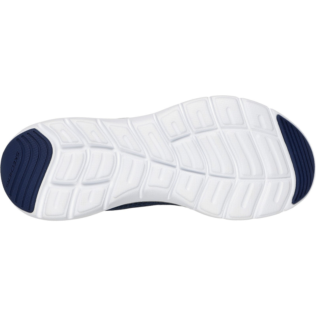 Womens Wide Fit Skechers 150206 Flex Appeal 5.0 Uptake Trainers in White/Silver - Image 17