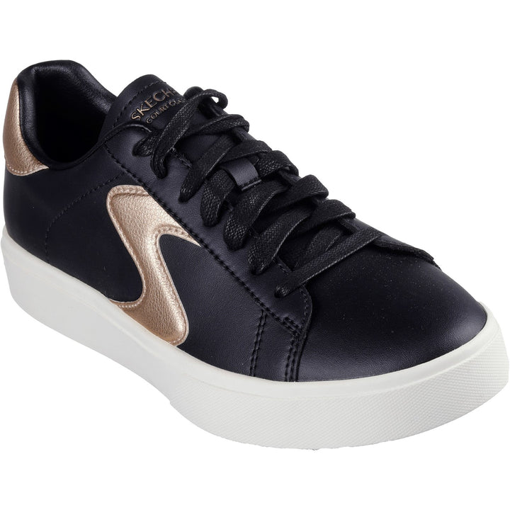 Women's Wide Fit Skechers 185016 Eden Lx Beaming Trainers - Black/Rose Gold in Black/Rose Gold - Image 1