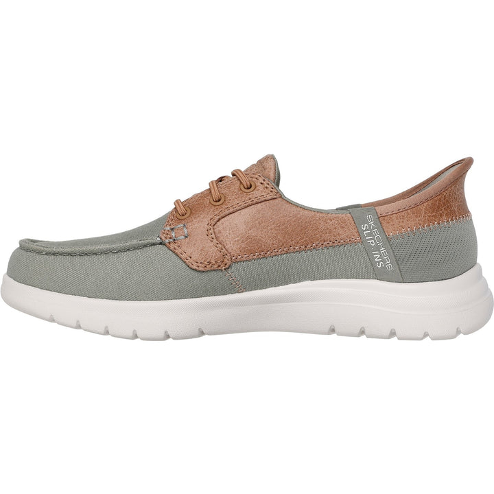 Women's Wide Fit Skechers 136536 Slip-ins On The Go Flex Palmilla Trainers in Navy - Image 1