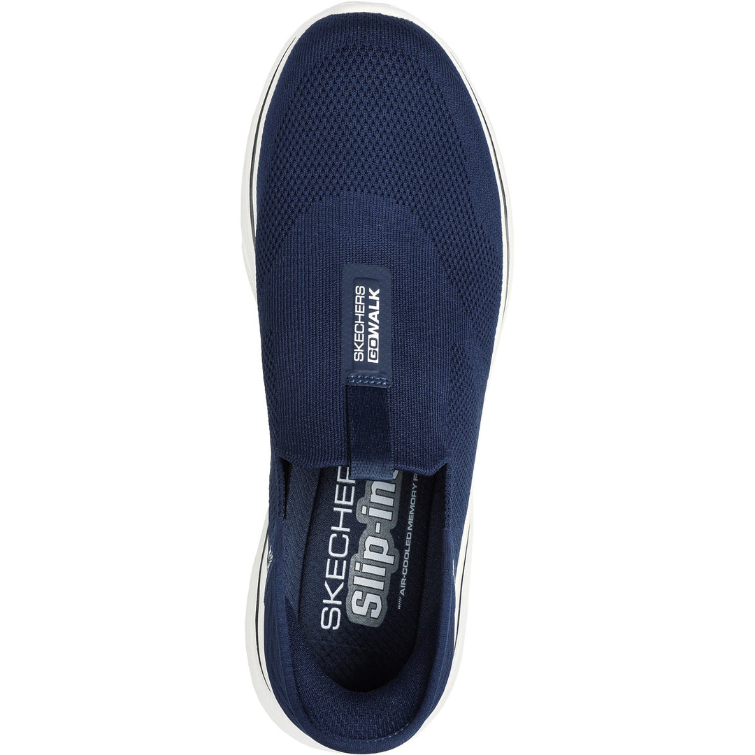 Men's Wide Fit Skechers 216641 Slip-ins Go Walk 7 Easy On 2 Trainers in Navy - Image 5