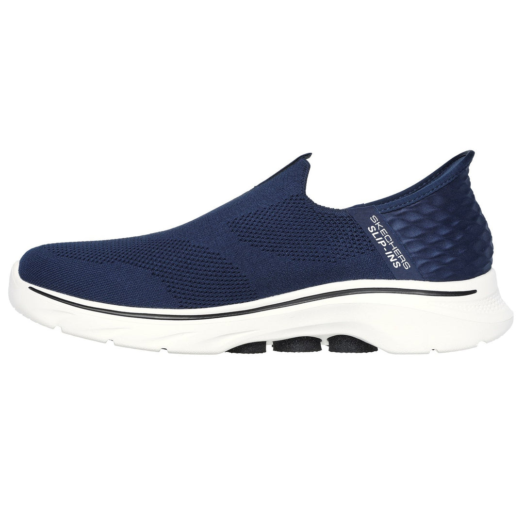 Men's Wide Fit Skechers 216641 Slip-ins Go Walk 7 Easy On 2 Trainers in Navy - Image 4