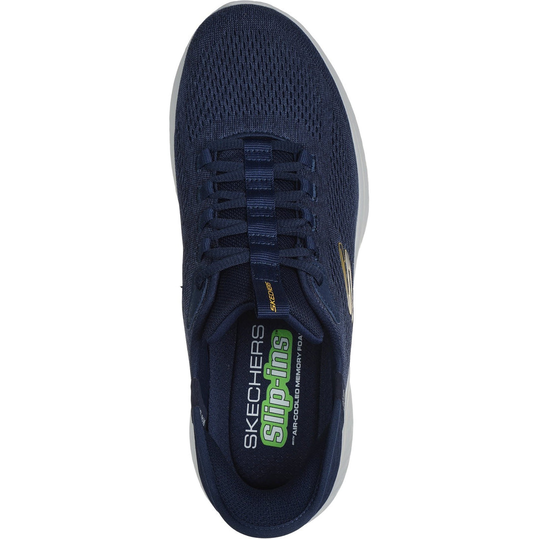 Men's Wide Fit Skechers 232466 Slip-ins Skech Lite Pro Primebase Trainers in Navy/Yellow - Image 5
