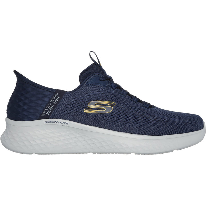 Men's Wide Fit Skechers 232466 Slip-ins Skech Lite Pro Primebase Trainers in Navy/Yellow - Image 1