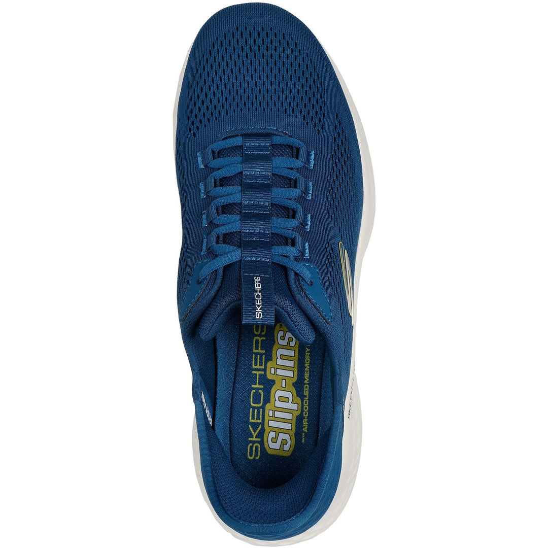 Men's Wide Fit Skechers 232466 Slip-ins Skech Lite Pro Primebase Trainers in Navy/Yellow - Image 17