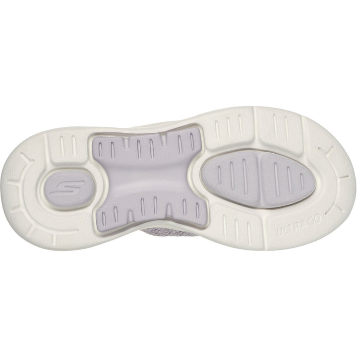 Women's Wide Fit Skechers 140803 Go Walk Arch Fit Sandals in Black - Image 1