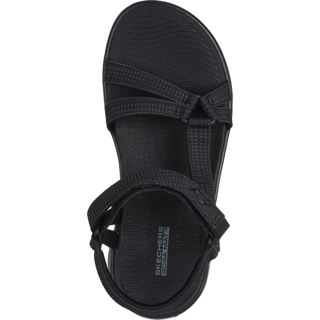 Women's Wide Fit Skechers 141451 Go Walk Flex Sublime Sandals in Navy - Image 16