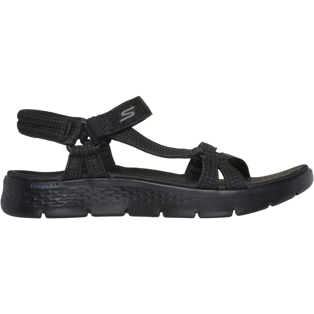 Women's Wide Fit Skechers 141451 Go Walk Flex Sublime Sandals in Navy - Image 13