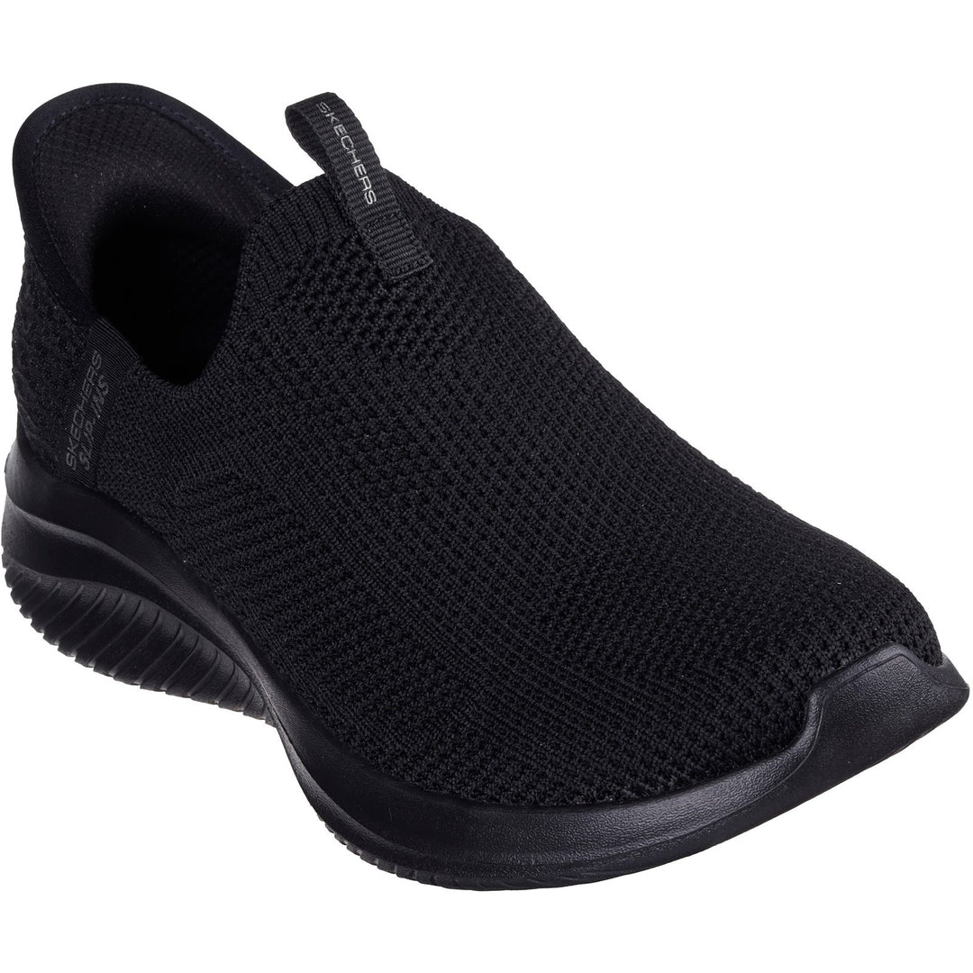 Women's Wide Fit Skechers 150450 Slip-ins Ultra Flex 3.0 Easy Win Trainers in Black/White - Image 3