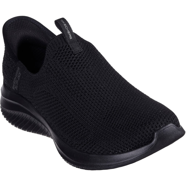 Women's Wide Fit Skechers 150450 Slip-ins Ultra Flex 3.0 Easy Win Trainers in Black/White - Image 1