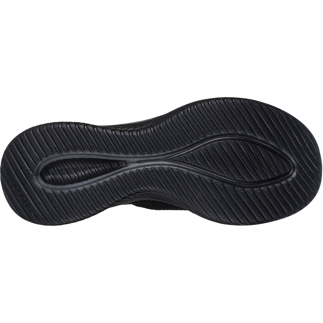 Women's Wide Fit Skechers 150450 Slip-ins Ultra Flex 3.0 Easy Win Trainers in Black/White - Image 16