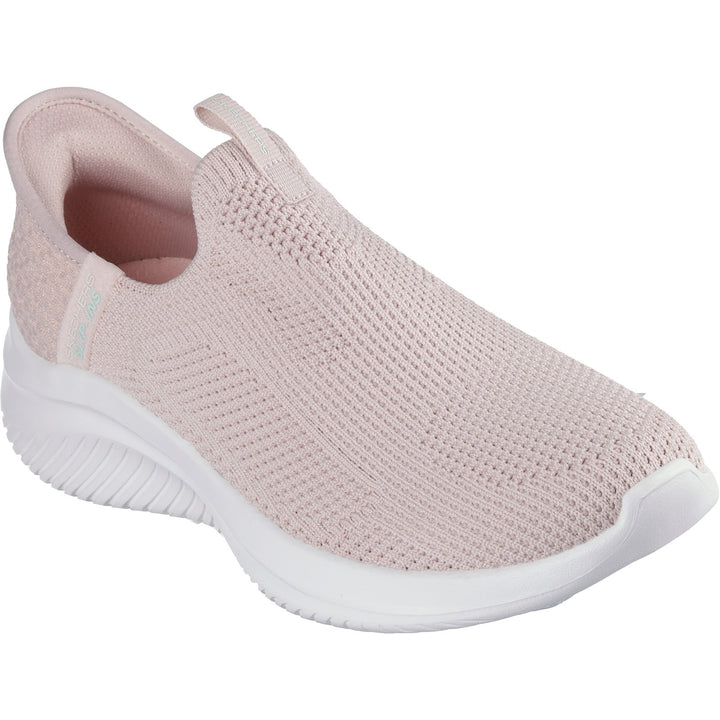 Women's Wide Fit Skechers 150450 Slip-ins Ultra Flex 3.0 Easy Win Trainers in Black/White - Image 1