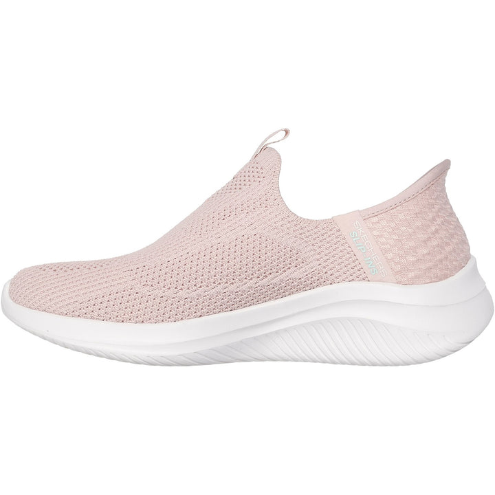 Women's Wide Fit Skechers 150450 Slip-ins Ultra Flex 3.0 Easy Win Trainers in Black/White - Image 1