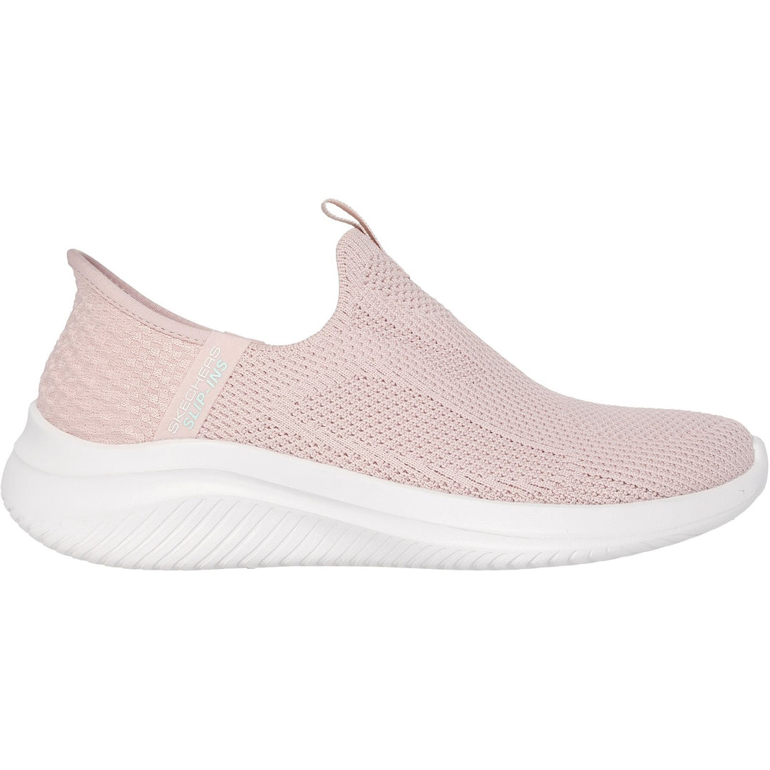 Women's Wide Fit Skechers 150450 Slip-ins Ultra Flex 3.0 Easy Win Trainers in Black/White - Image 13