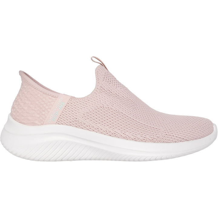 Women's Wide Fit Skechers 150450 Slip-ins Ultra Flex 3.0 Easy Win Trainers in Black/White - Image 1