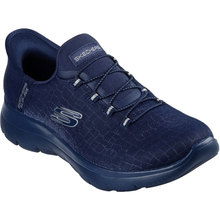 Women's Wide Fit Skechers 150128 Slip-ins Summits Classy Night Trainers in Dark Navy - Image 1