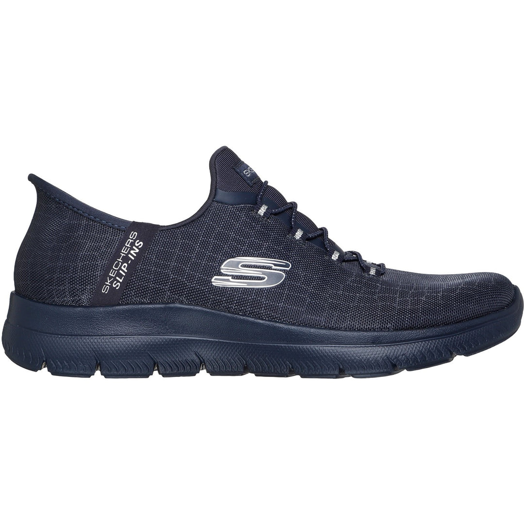 Women's Wide Fit Skechers 150128 Slip-ins Summits Classy Night Trainers in Dark Navy - Image 2