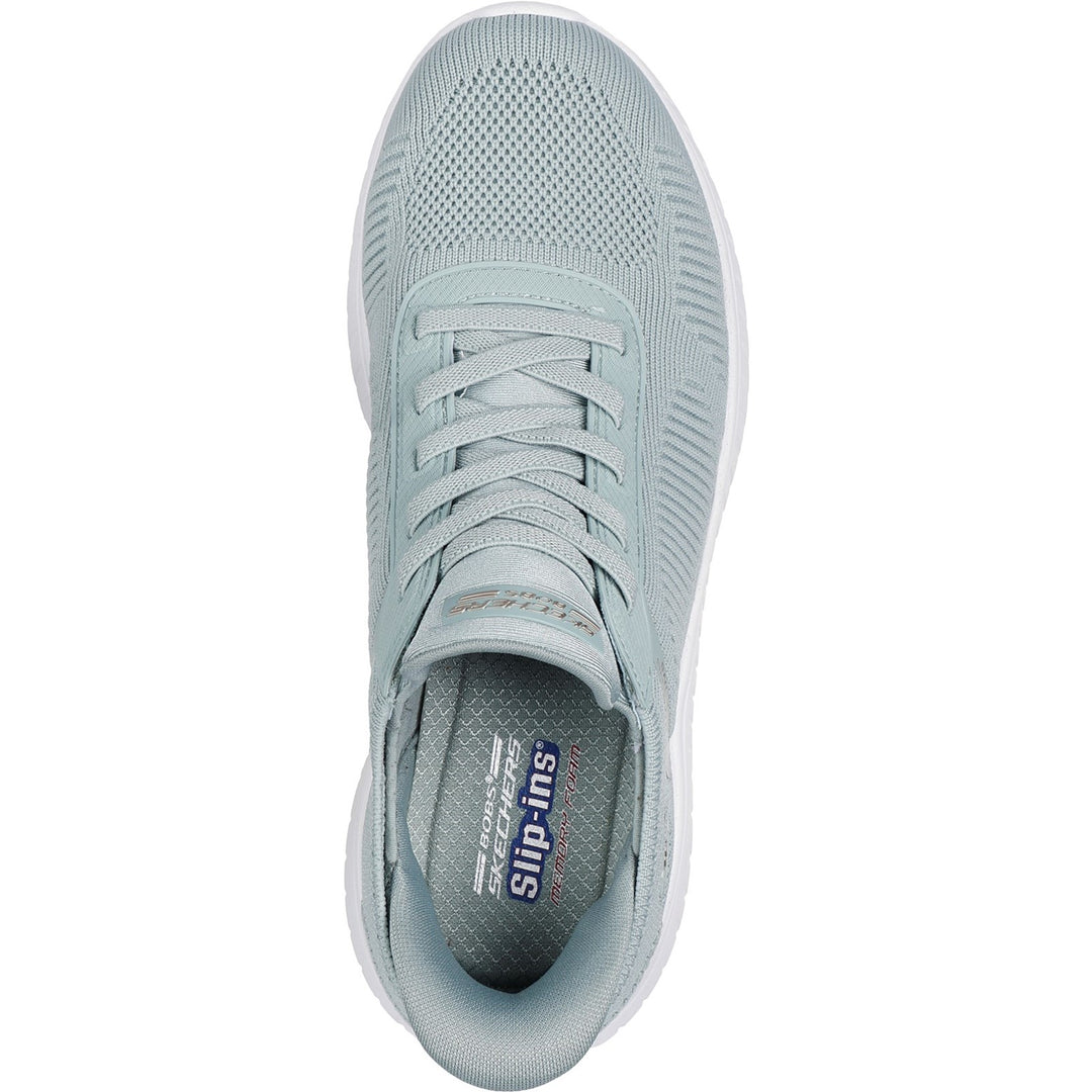 Women's Wide Fit Skechers Slip-ins 117497 Waves Bobs Sport Squad Trainers in Black - Image 31
