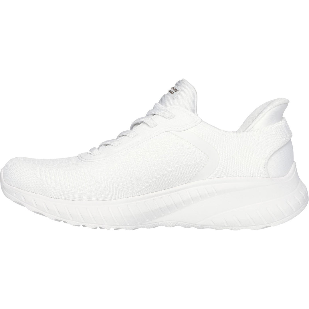 Women's Wide Fit Skechers Slip-ins 117497 Waves Bobs Sport Squad Trainers in Black - Image 21