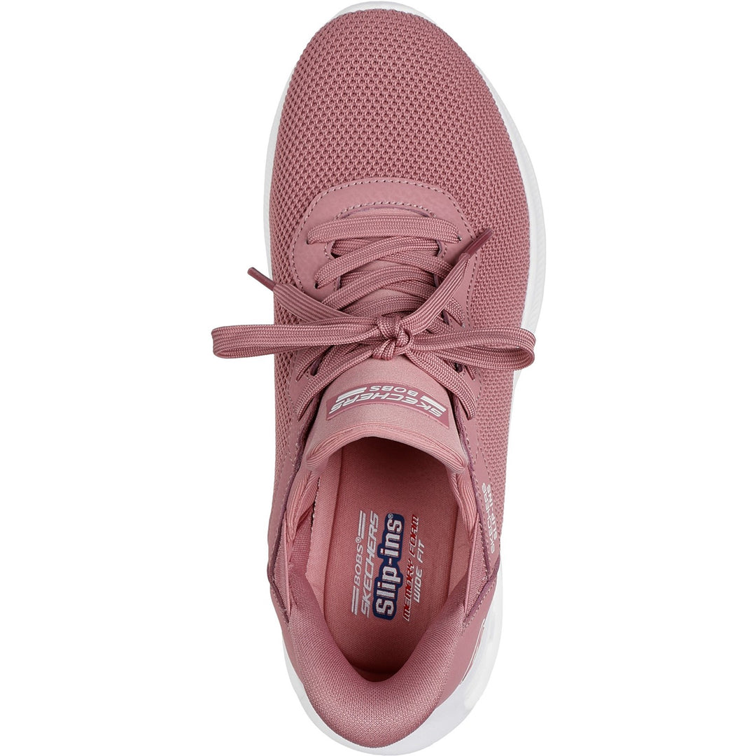 Women's Wide Fit Skechers 117509 Bobs Unity Trainers in Off White - Image 16