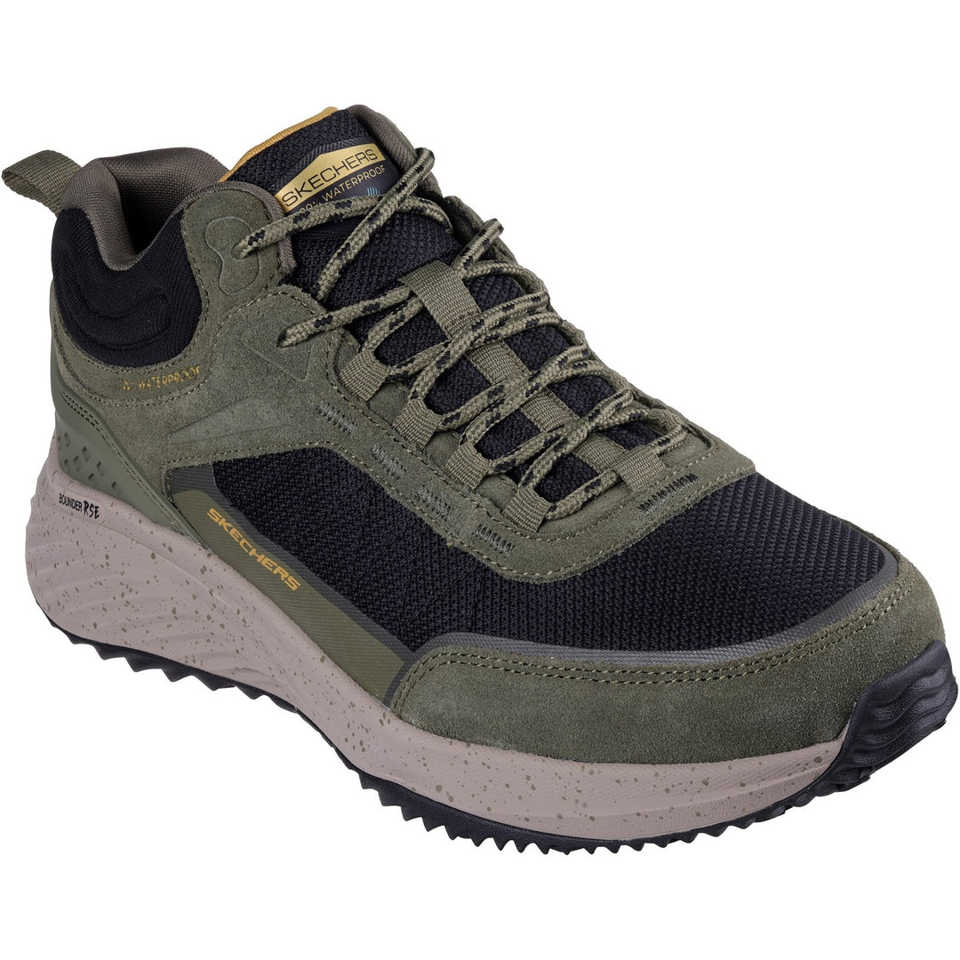 Men's Wide Fit Skechers 232961 Bounder Rse Boots in Charcoal/Lime - Image 8