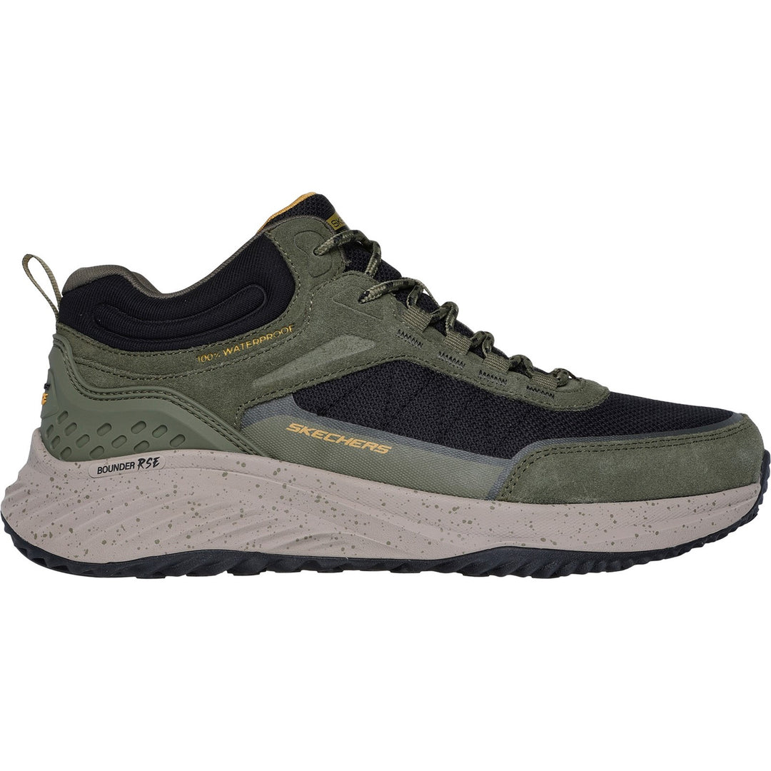 Men's Wide Fit Skechers 232961 Bounder Rse Boots in Charcoal/Lime - Image 7