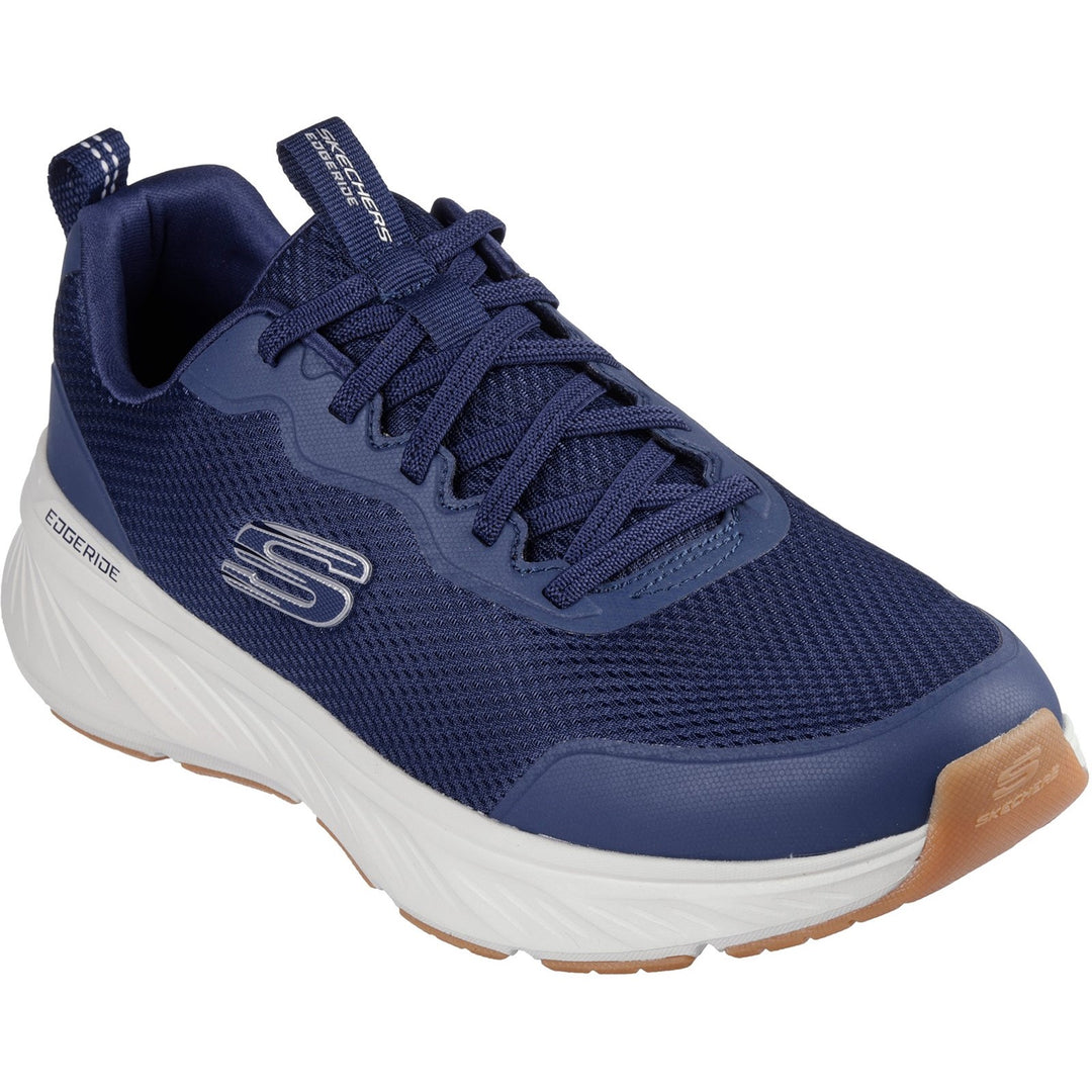 Men's Wide Fit Skechers 232835 Edgeride Trainers in Black - Image 8