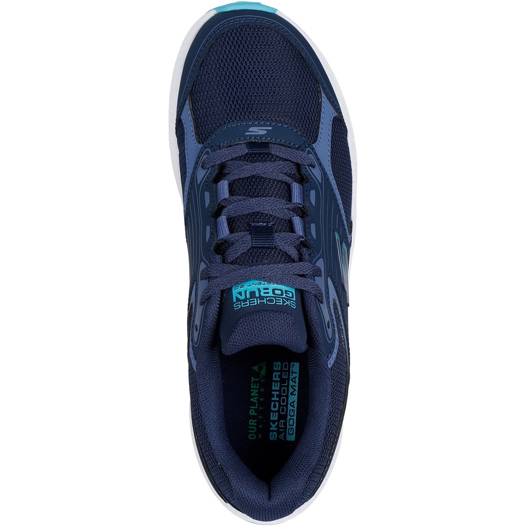 Women's Wide Fit Skechers 128606 Go Run Consistent 2.0 Advantage Trainers in Navy/Multi - Image 17