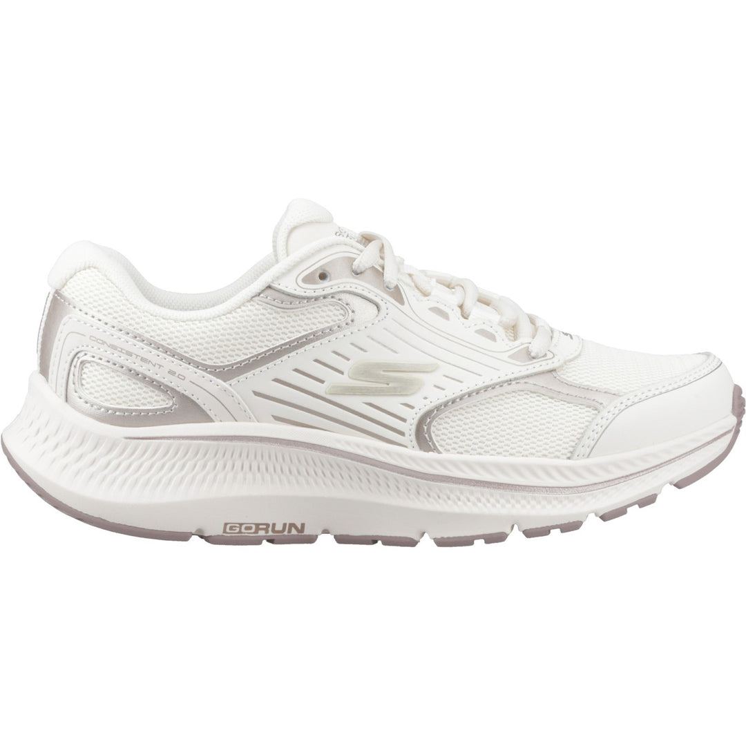 Women's Wide Fit Skechers 128606 Go Run Consistent 2.0 Advantage Trainers in Navy/Multi - Image 19