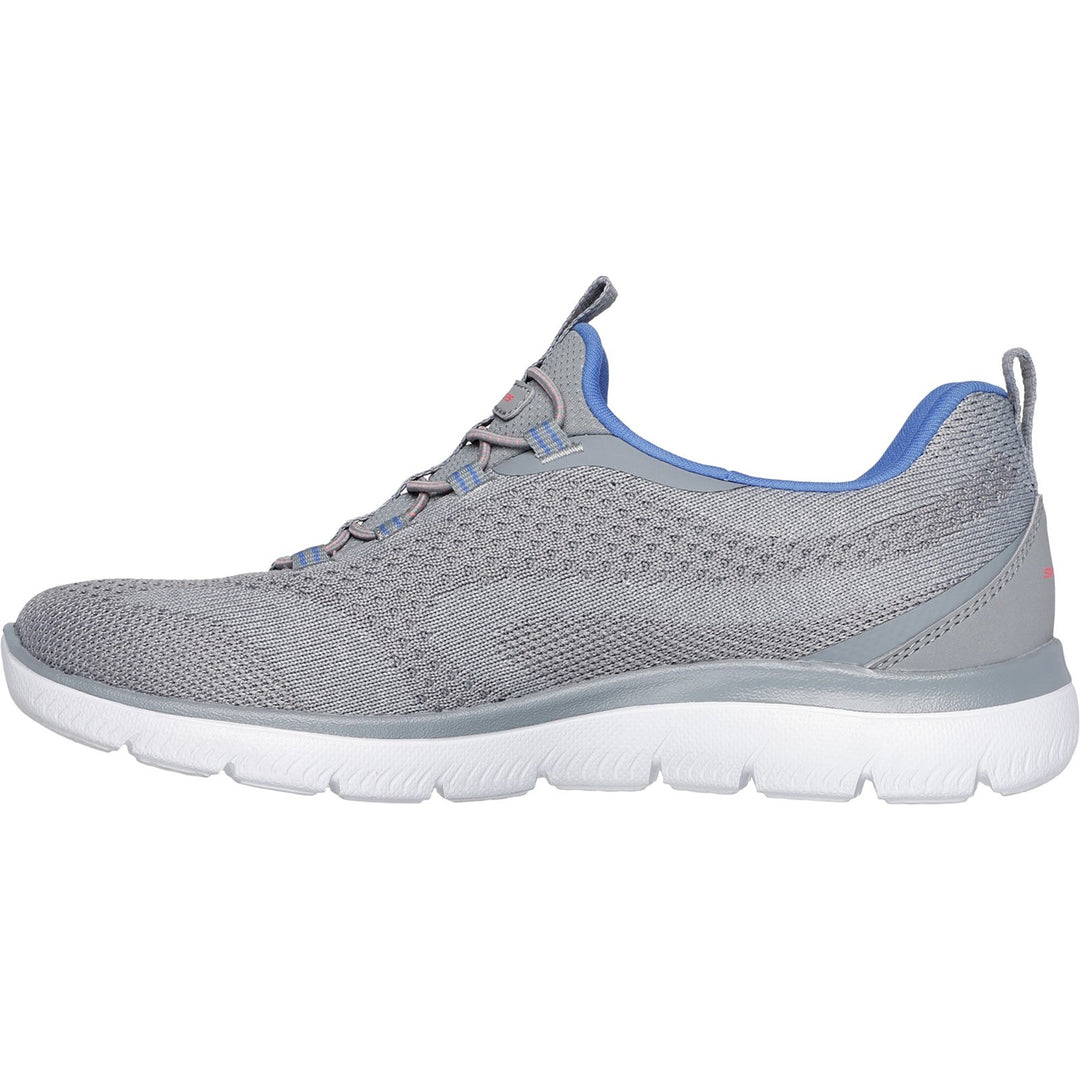 Women's Wide Fit Skechers 150120 Summits New Nature Trainers in Black/Multi - Image 18