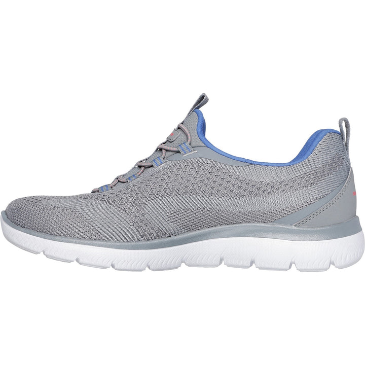 Women's Wide Fit Skechers 150120 Summits New Nature Trainers in Black/Multi - Image 1