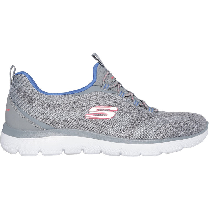 Women's Wide Fit Skechers 150120 Summits New Nature Trainers in Black/Multi - Image 1