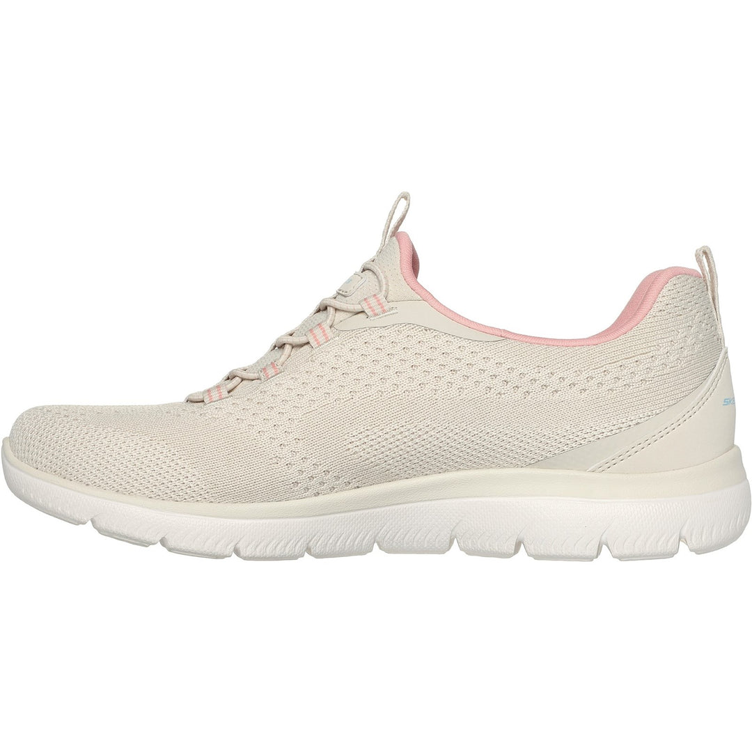 Women's Wide Fit Skechers 150120 Summits New Nature Trainers in Black/Multi - Image 14