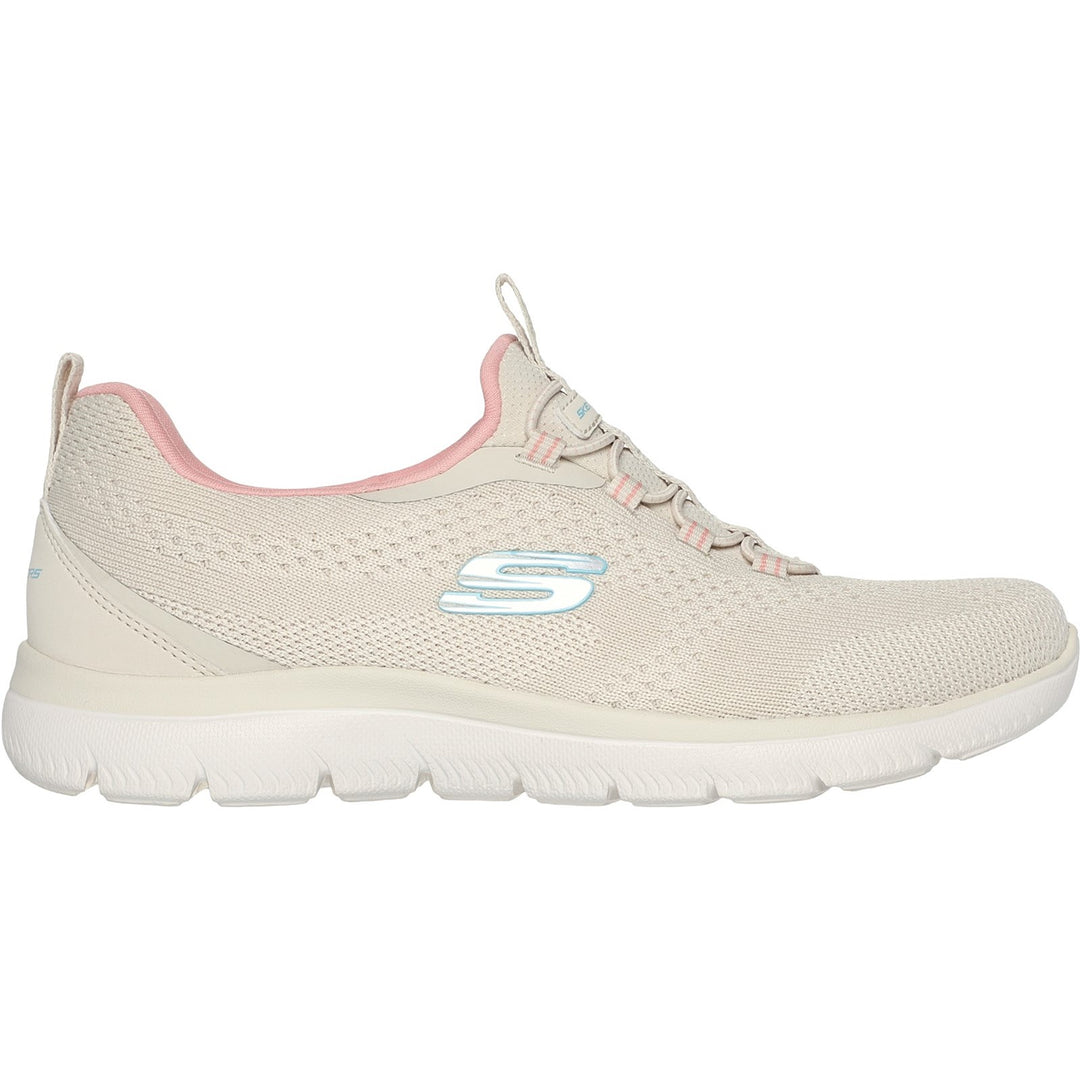Women's Wide Fit Skechers 150120 Summits New Nature Trainers in Black/Multi - Image 12