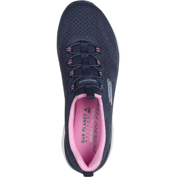 Women's Wide Fit Skechers 150120 Summits New Nature Trainers in Black/Multi - Image 1