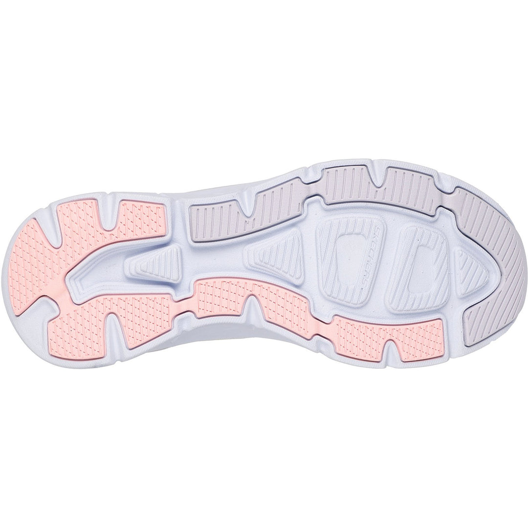 Women's Wide Fit Skechers 150007 D'lux Walker 2.0 Active Pace Trainers in Black/Lavender - Image 12