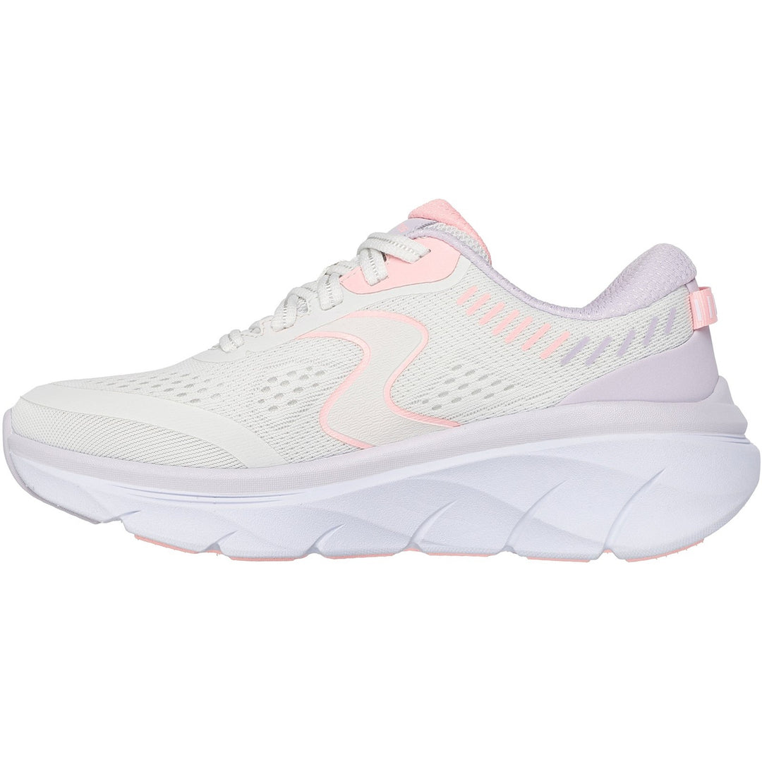 Women's Wide Fit Skechers 150007 D'lux Walker 2.0 Active Pace Trainers in Black/Lavender - Image 10